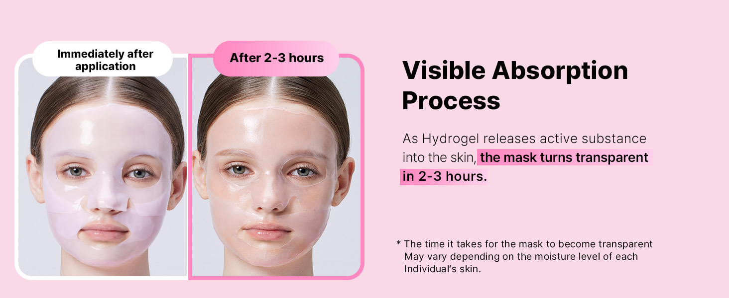 Visible Absorption Process_the mask turns traksparent in 2-3 hours