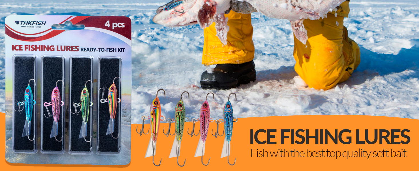 Ice Fishing Jigs Ice Fishing Lures Ice Fishing Gear for Crappie Vertical Jigs jigg-ing rap