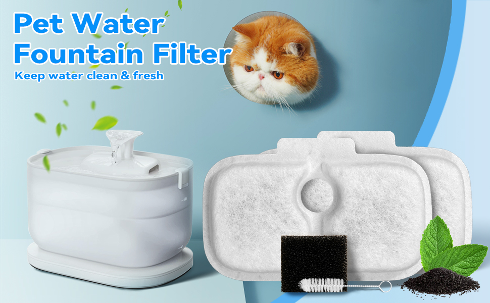 Replacement Filters compatible with Cat Fountain PLWF005