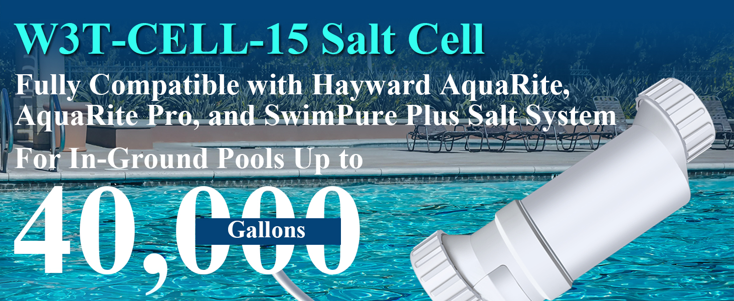 Amazon.com : Salt Cell Pool Chlorination System Fit for Hayward W3T - Best Generic T 15 Salt Cell Rerplacement