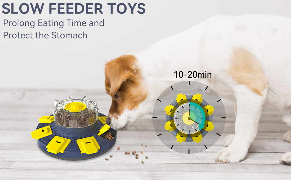 Cobelae Dog Treat Puzzle Toys 2 Levels IQ Training, Slow Feeder Toy for Dog Mental