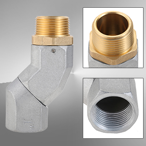 1 Inch NPT Fuel Hose Swivel 360 Rotating Connector