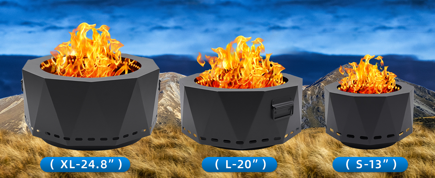 wood fire pits for outside patio