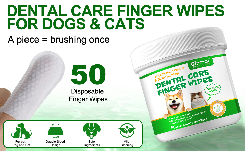 Dental Care Finger Wipes for Dogs