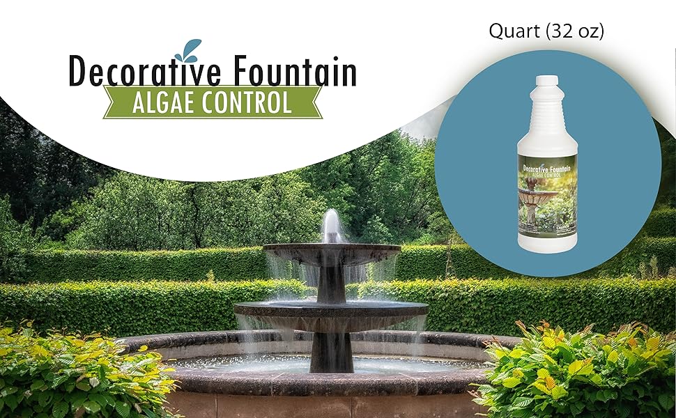 Fountain Algaecide and Clarifier 32oz Kills and