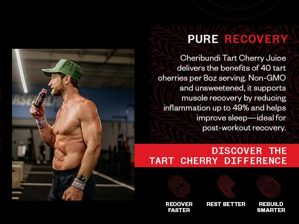 Cheribundi Tart Cherry Juice Sleep | Tart Cherry Juice with L-Theanine & Valerian Root 