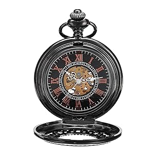 Amazon.com: ShoppeWatch Men's Pocket Watch with Chain | Hand