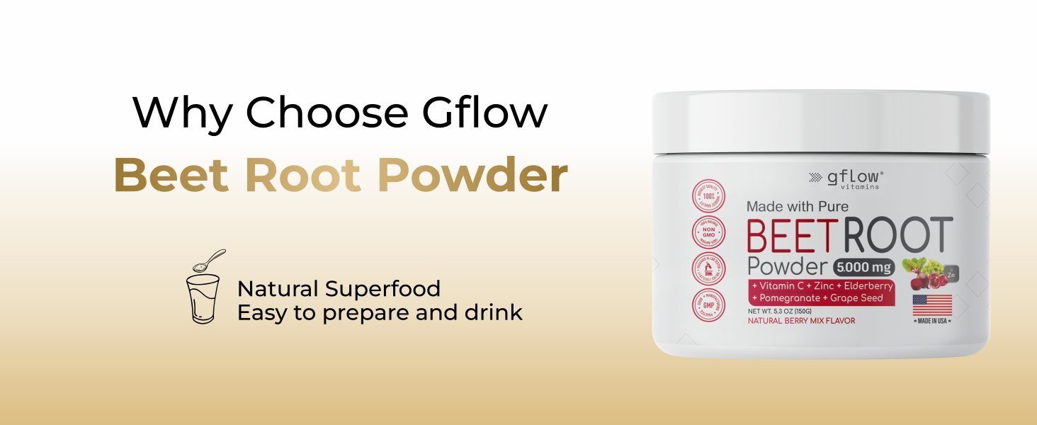 Beet Root Powder superbeets beetroot pomegranate zinc grape seed elderberry vitamin D nitric oxide