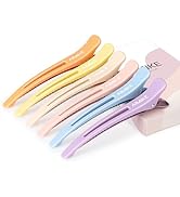 AIMIKE 6pcs Hair Clips for Styling Sectioning, Anti-Slip No-Crease Duck Billed Hair Clips with Si...