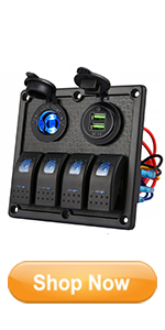 4 gang rocker switch panel