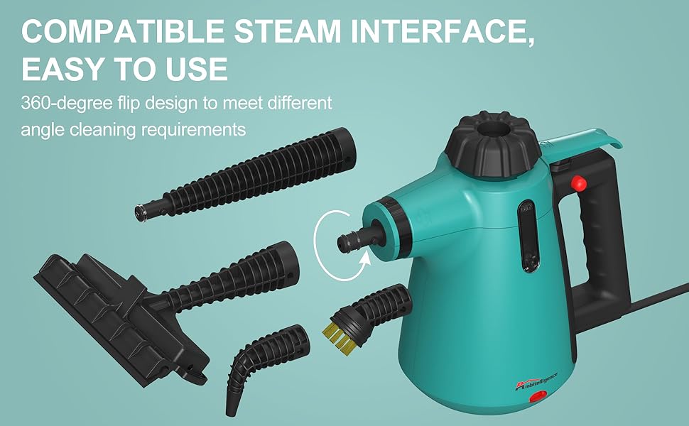 Handheld Steam Cleaner for Home Use, Steamer for Cleaning with Lock