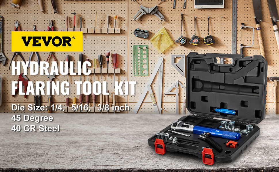 VEVOR Hydraulic Flaring Tool Kit, 45° Flaring Tool Set