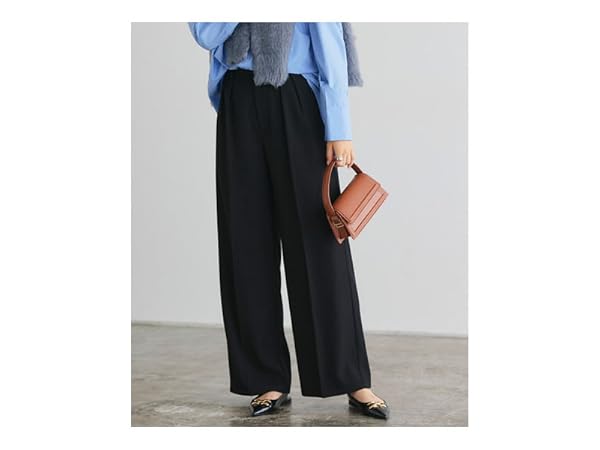 ピエロ　黒い方 Amazon | [ピエロ] センタープレス タック ワイドパンツ 落ち感