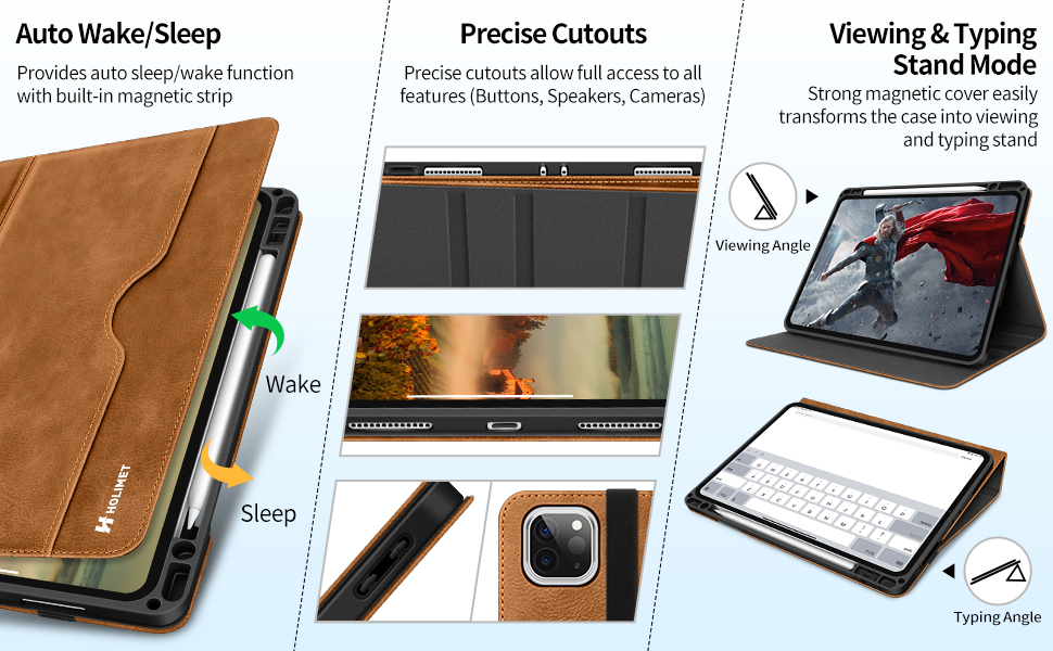 HOLIMET iPad Pro 11 inch Case 2021 3rd/2nd/1st Generation Case 2020/