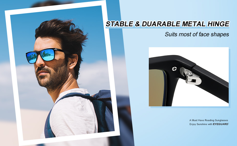 EYEGUARD 2 Pack Bifocal Reading Sunglasses for Men UV400 Protection Outdoors Classic