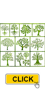 Tree Stencils 6"