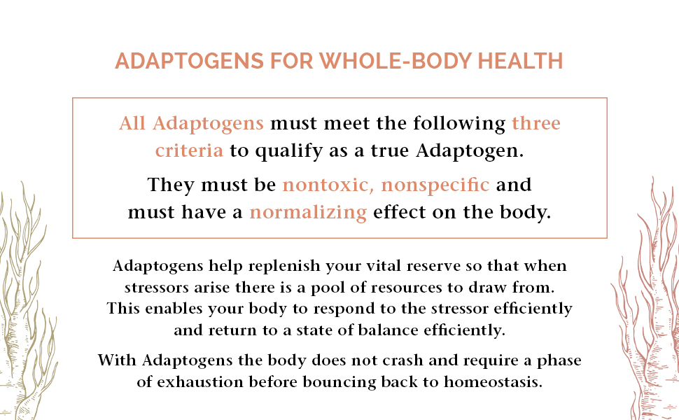 Healing Adaptogens three criteria 