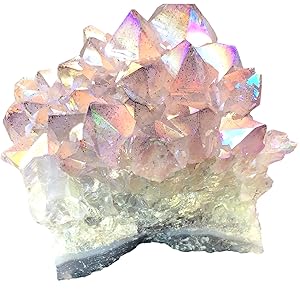 titanium Aura Angel Aura Bergkristall Druse Edelstein Heilstein  Steinfixx Aqua Aura