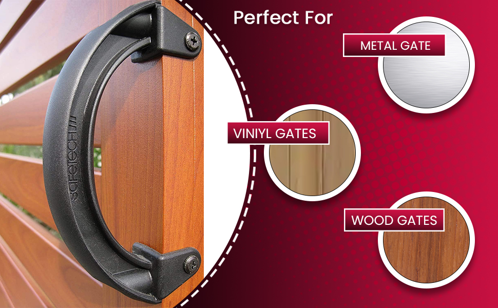 Safetech Hardware SHDL150 Gate Handle with Side Fixing