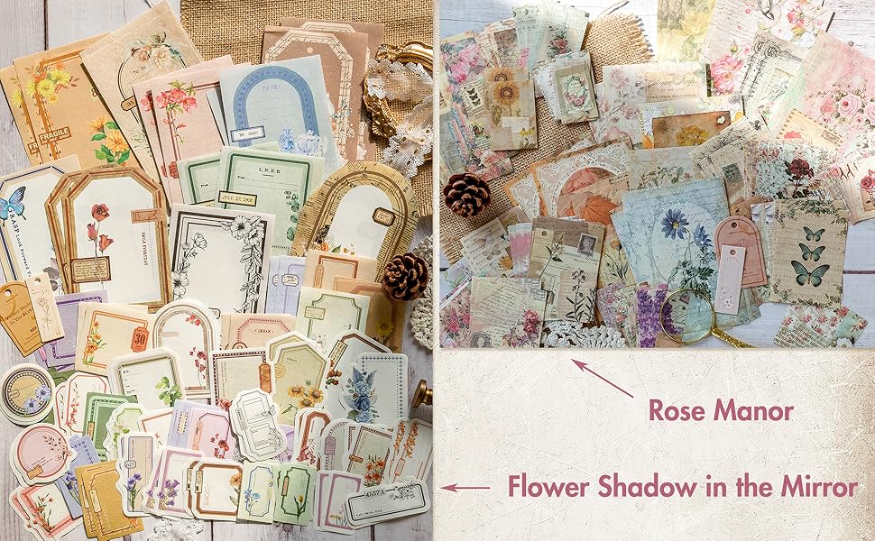 flower vintage paper