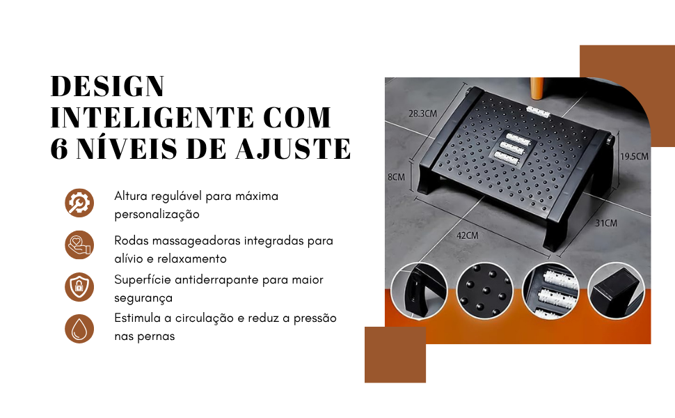 Banquinho Apoio Para Os Pés 