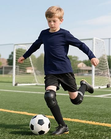 5 Pack Boys Long Sleeve Shirts Cotton T-Shirts Youth Boys Long Sleeve Shirts Multipack Basic Tees Tagless 18 kids shirts