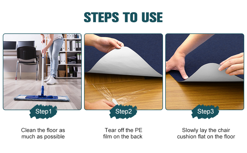 Placoot Desk Chair Mat for Hardwood Floor & Tile 55"x35" Office Chair Mat for