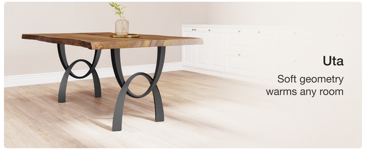 Sleek console table legs bring style and stability to entryways and living rooms