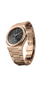 【美品】VALUCHI Rose Gold Black 自動巻き腕時計 Amazon | Valuchi Lunar Calendar Automatic ウォッチ - ローズ