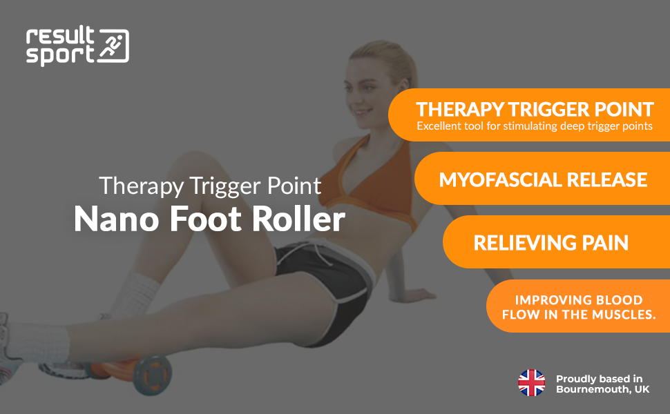 ResultSport Mini Foot massage Roller and Forearms roller stick