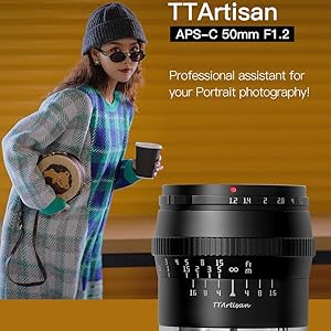 Amazon.com : TTArtisan 50mm F1.2 APS-C Large Aperture Cameras Lens