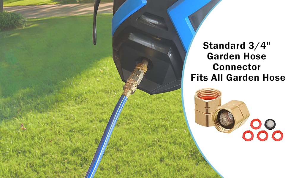 M MINGLE Garden Hose Adapter, Female to Female, 3/4 Inch Heavy Duty