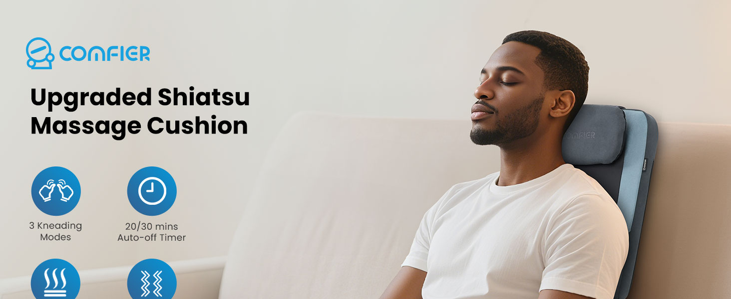 shiatsu back massager with heat