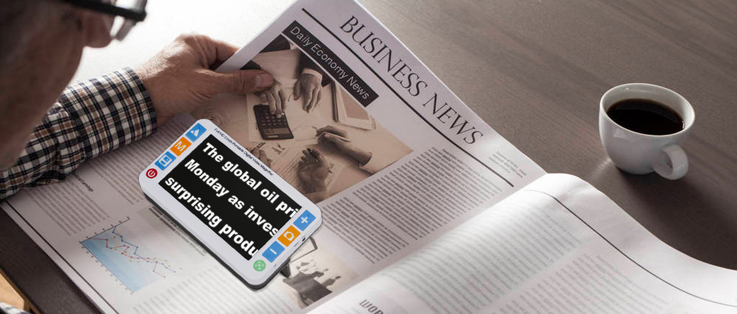 Portable Digital Video Magnifier, Electronic Reading Aid 5.