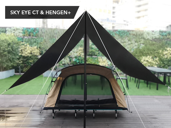 Amazon.co.jp: GOGlamping コットテント【SKY EYE CT 自立式