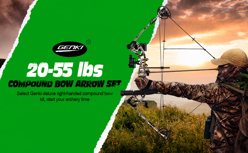 2055lbs Compound Bow Arrow Set Archery Bow Kit Hunting Target Shooting
