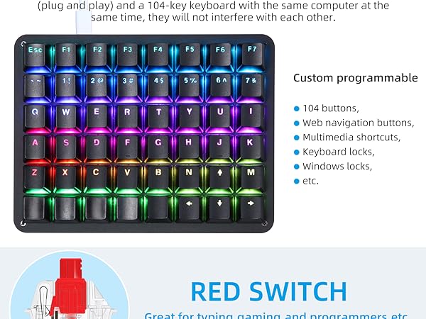オクタン　mykb Amazon.com: Koolertron One Handed Mechanical Gaming Keyboard