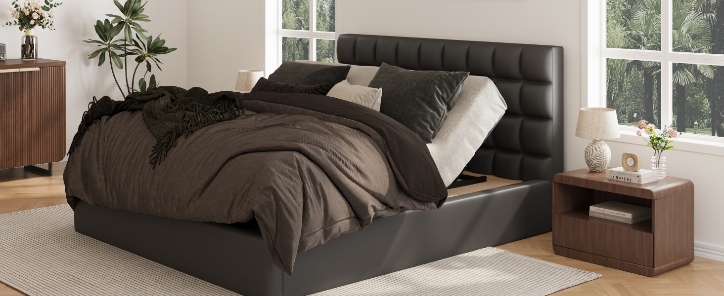 A person sleeping on the FLEXISPOT S3K-Lite adjustable bed in the flat position, demonstrating the one-button return to flat feature.