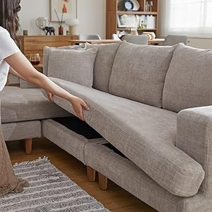 Amazon｜LOWYA ロウヤ カウチソファ コーナーソファ L字 3人掛け