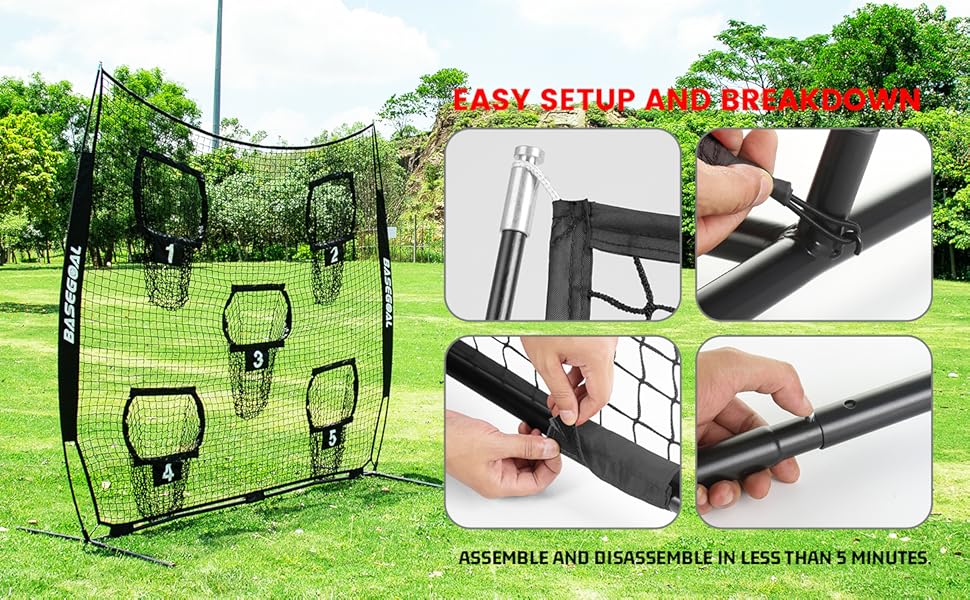 BaseGoal Football Nets for Throwing,Football Target