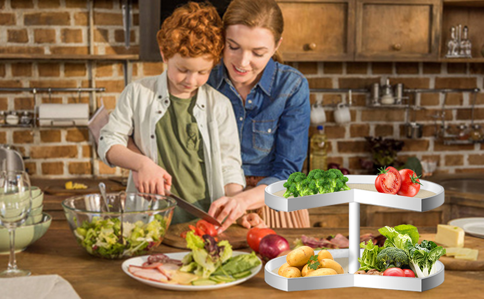 2 Pcs Lazy Susan Shelf Liner, NonAdhesive Kitchen Liners