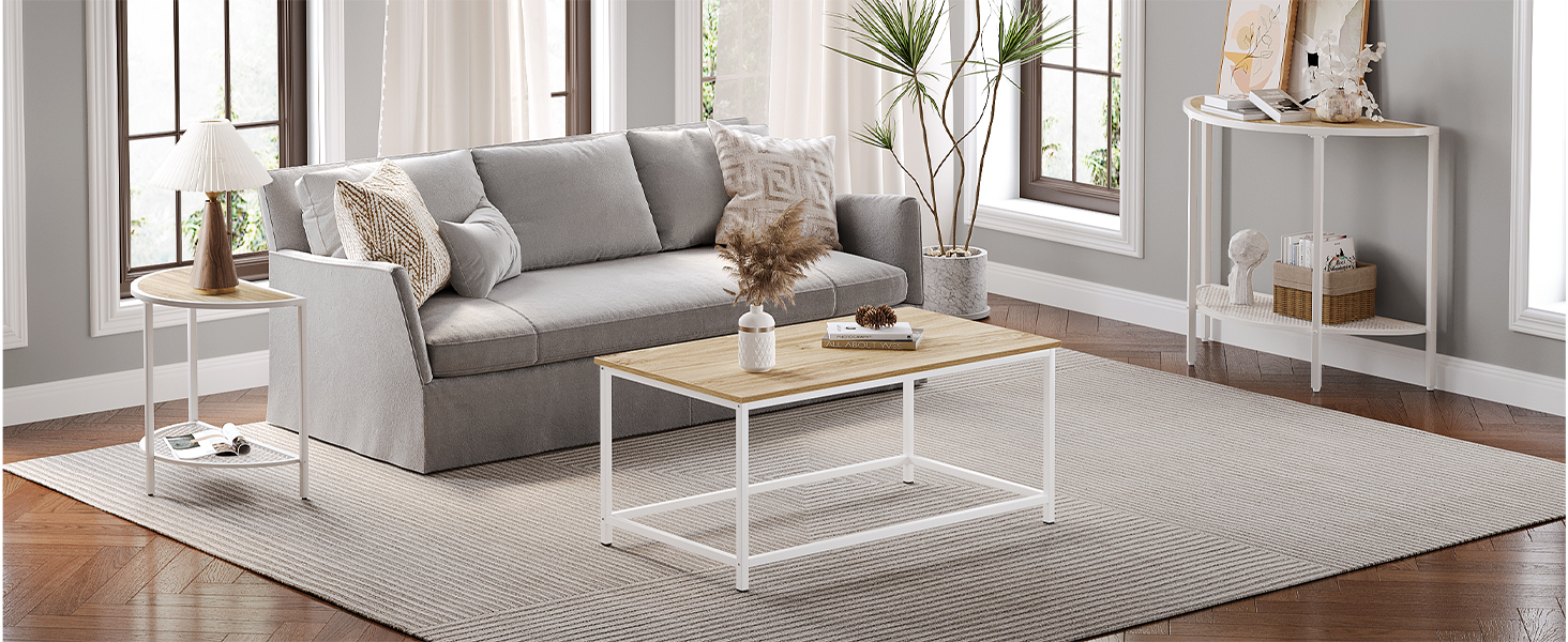 Oak White Coffee Table