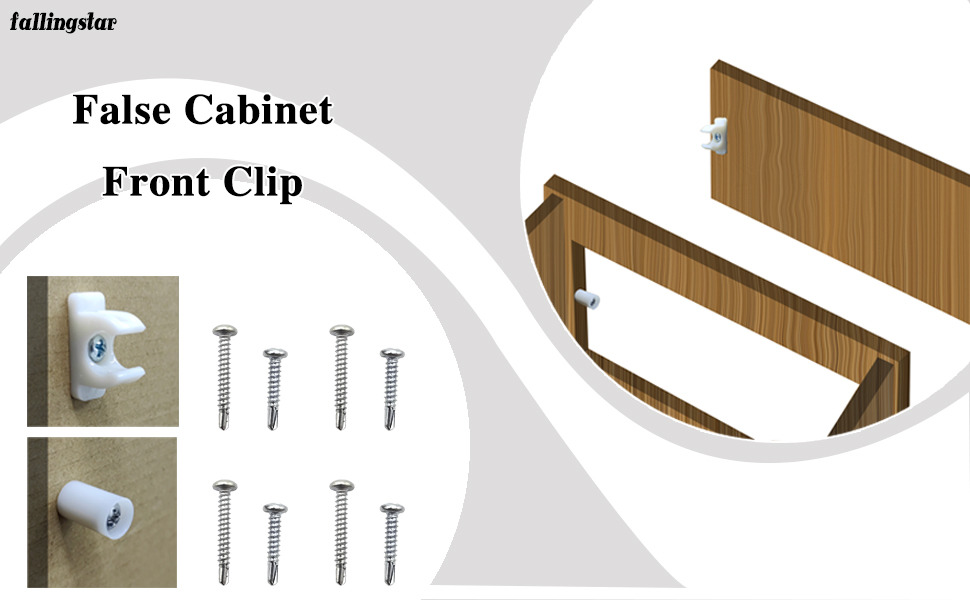 False Front Clip False Front Clips False Drawer Front Clips