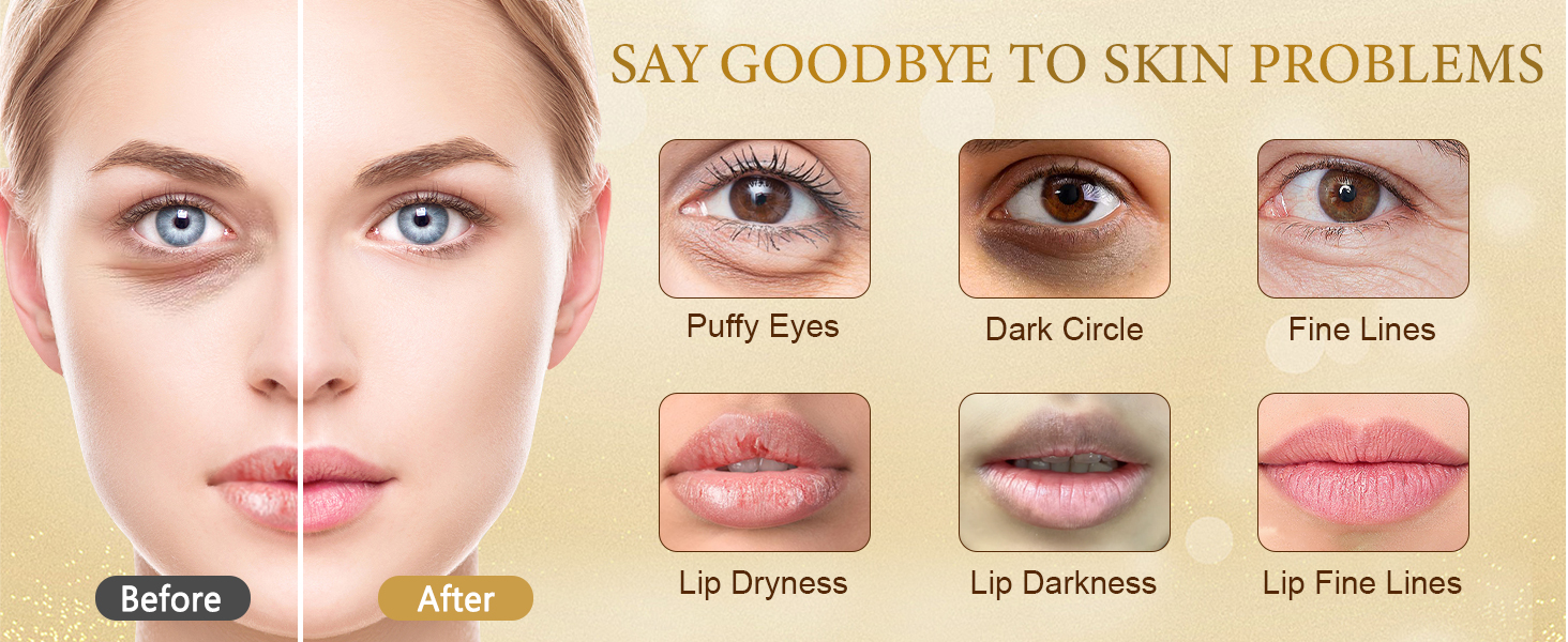 CHMI 30 Pairs Lip Masks &amp; Eye Masks