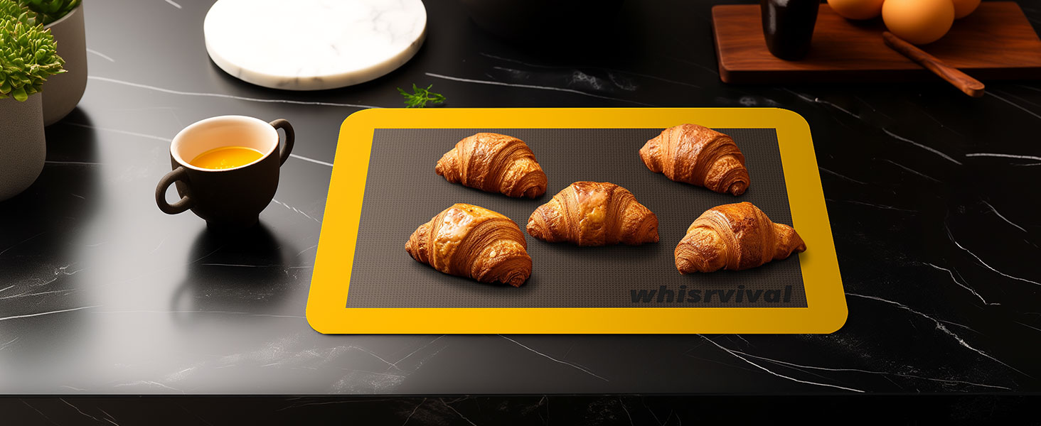 whisrvival Silicone Baking Mat, 2 colors Half Sheet(16.5