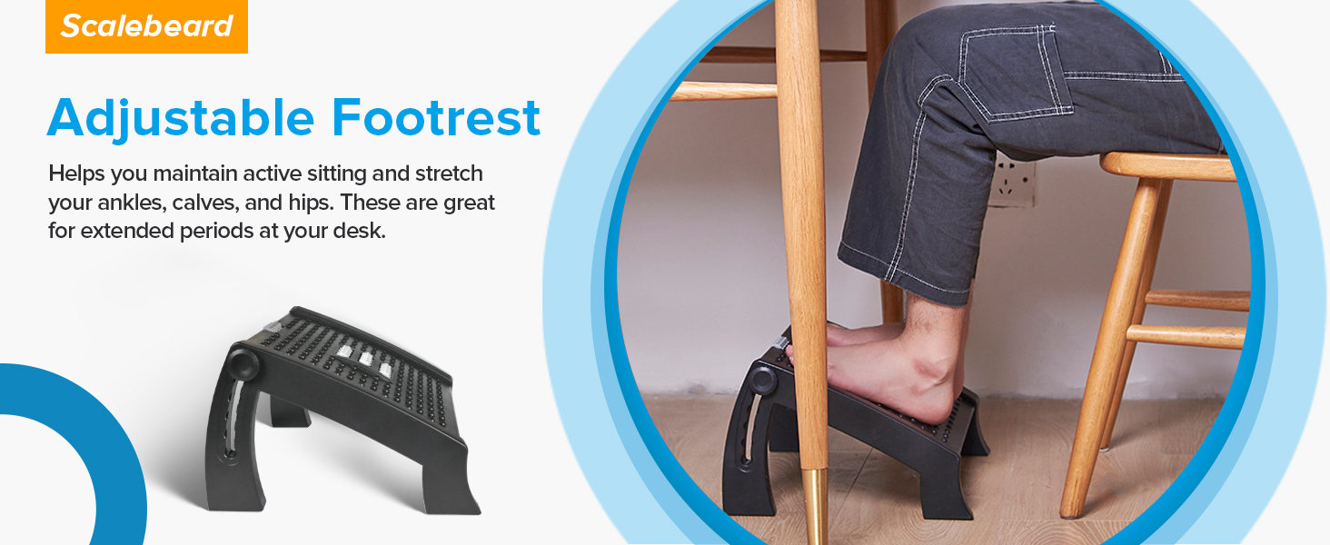 Scalebeard Foot Rest for Under Desk at Work,Under Desk