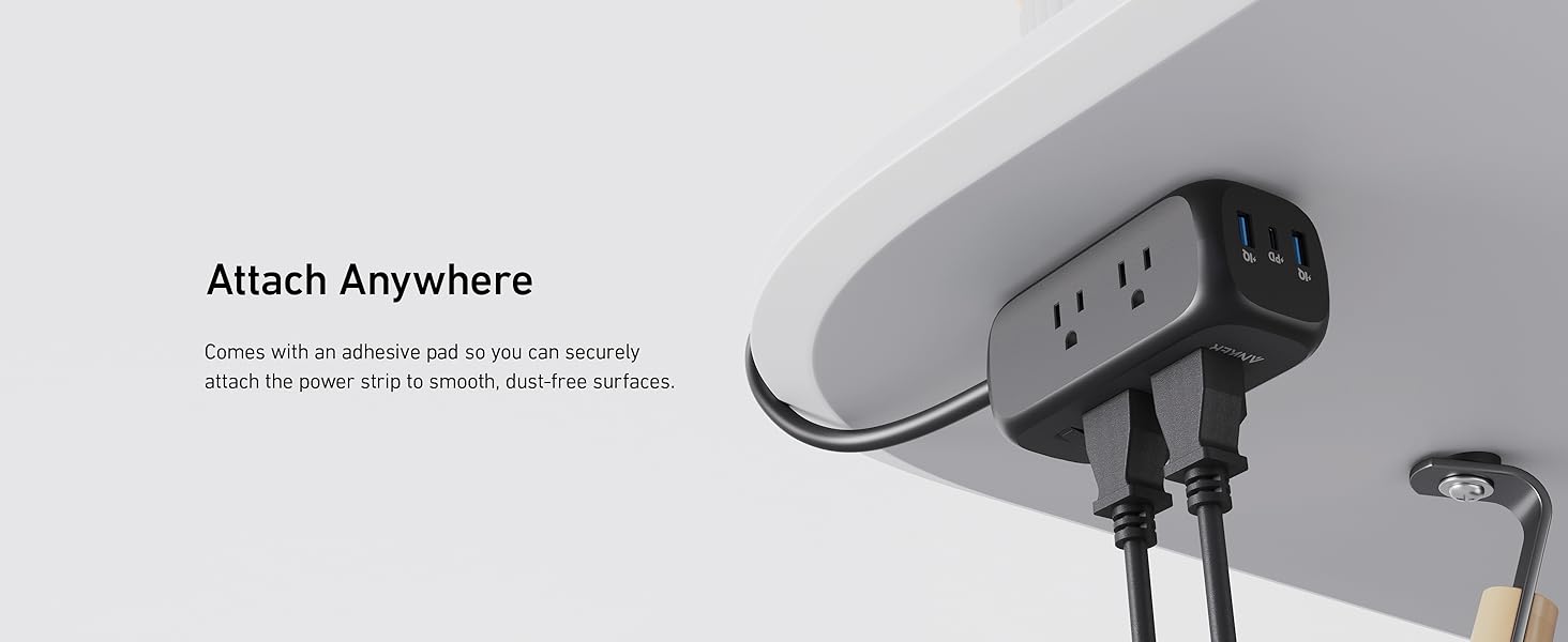 Anker 332 USB C Power Strip Surge Protector(300J),6 Outlets