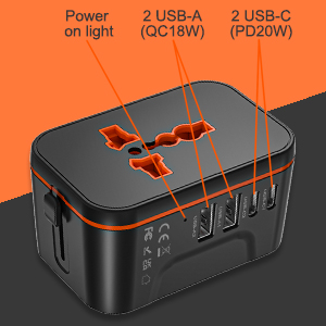 adaptateur voyage universel, adaptateur universel, prise universelle voyage,