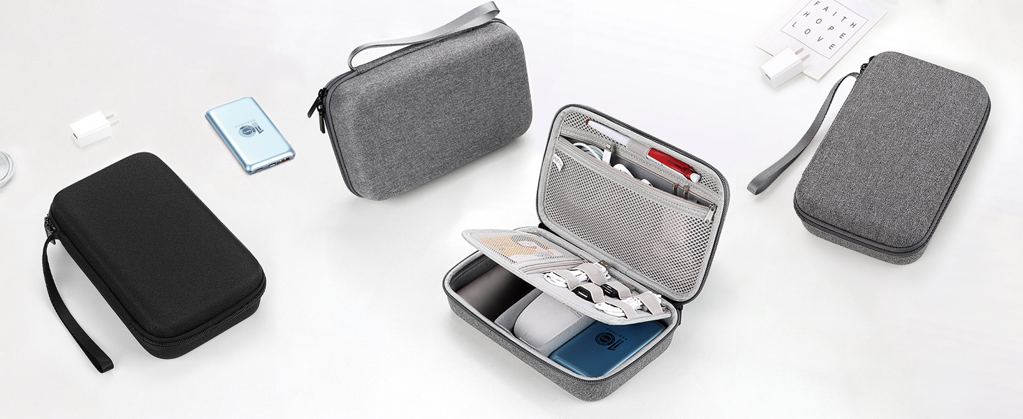electronic travel organizer hard drive case