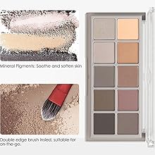 Sweet Mint Matte Eyeshadow Palette, 10 Colors Makeup Naked Eyeshadow Palette, High Pigmented